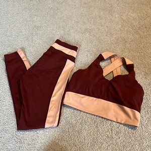 FLX sports leggings and bra